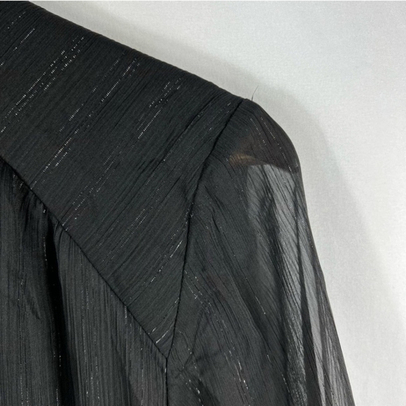 NWT HOUSE OF HARLOW 1960 Black Ruched Mini Dress in Size 6 - Picture 7 of 10